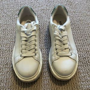 Mango sneakers with baby blue back, size 36